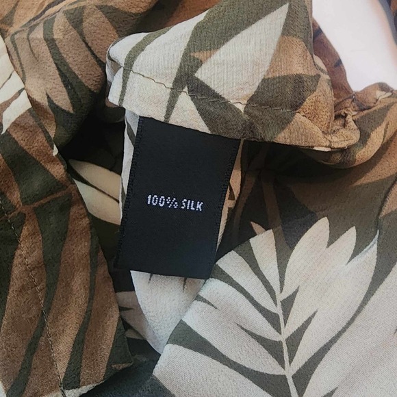 Vintage Josephine Chaus 100% Silk Button Up, Size 14 - Picture 8 of 11